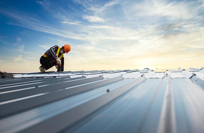 Commercial roofing installation