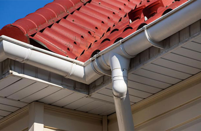 Galvanized gutter