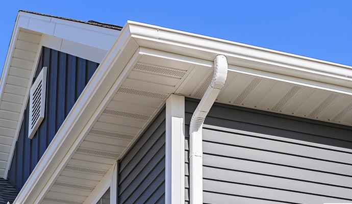 Installed gutter