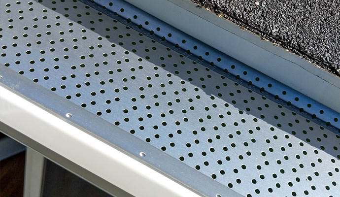 Newly installed gutter