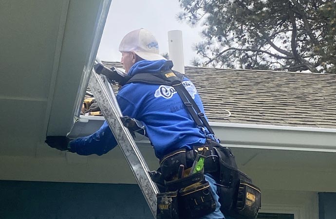 Professional gutter guard installation