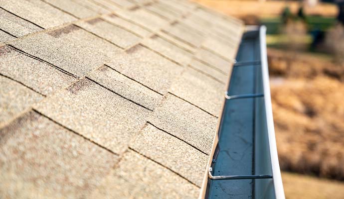 Professionally installed gutter